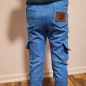 Preview: French Terry Denim New Collection blau